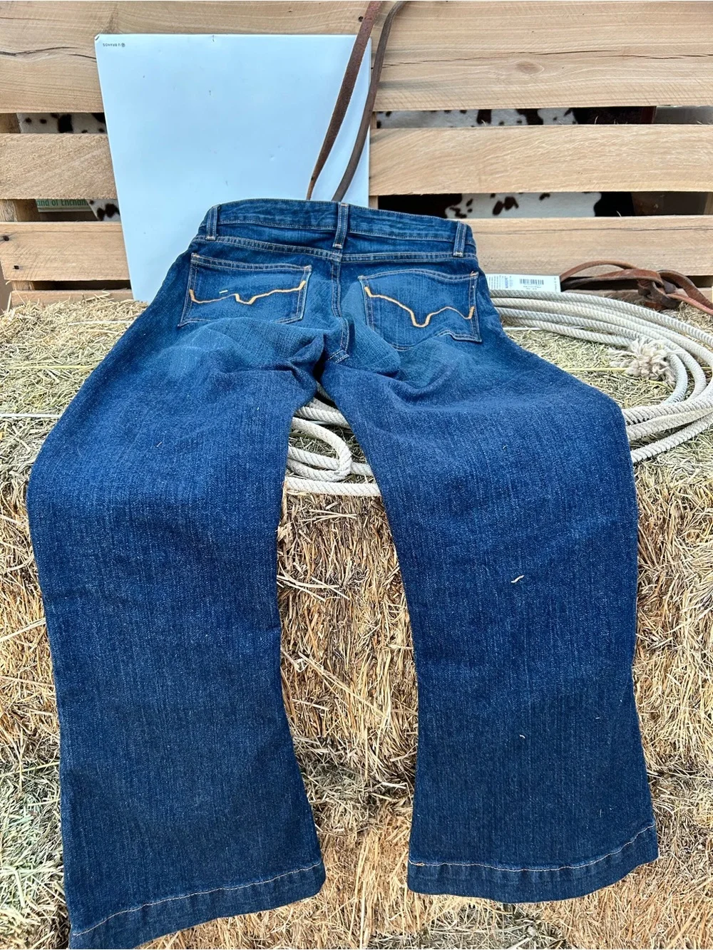 Kimes Ranch Jennifer Bootcut Jeans in Dark Blue Denim - Picture 7 of 12